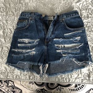 High Waisted Denim Shorts